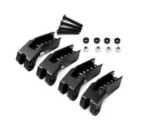 RC Maquettes Accessoires Pour Traxxas Pour TRX-4 82056-4 Ensemble De Supports D'amortisseurs Réglables Code Pression D'huile W3 Pièces Avant Arrière Accessoires(Black)