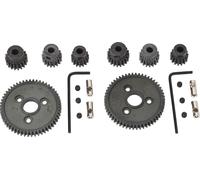 RC Metall Steel 54T 32p Spurgetriebe für Schrägstrich 4x4 4WD 2WD VXL Rally Stampede Summit E Revo mit 15T 17T 19T -Pensionen Set