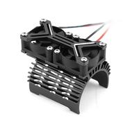 RC Mise Niveau Modèles pour Arrma pour Traxxas 1/7 1/8 Métal Double Ventilateur Refroidissement 4068 4074 4082 4268 4274 Dissipateur Thermique Moteur 40-42 Mm Voiture RC Pièces(Black)