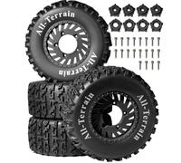 RC Mise Niveau Modèles Pour Arrma Pour Traxxas Pour Slash Pour HPI Pour Vkar Pour Redcat Pour HSP LRP 1/8 1/10 Roues 12 17mm Hex RC Course Truck Monster Car Parts(Black 1)