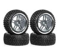 RC Mise Niveau Modèles pour HSP 94122 pour Tamiya XV01 pour TT02 pour HPI KY 1/10 Jantes Moyeux Pneus Alliage Pièces Détachées Voitures RC Drift sur Route(Titanium)