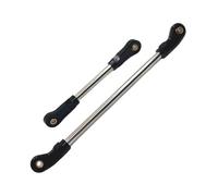 RC Mise Niveau Modèles pour Huangbo pour R1001 R1002 R1003 1/10 2 Biellettes Direction D'essieu Avant Métal Amélioration Accessoires pour Voitures Télécommandées(Black)