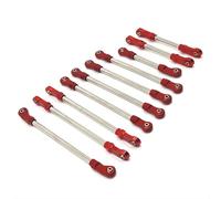 RC Mise Niveau Modèles pour Huangbo R1001 R1002 R1003 1/10 10Biellettes Traction Métalliques Renforcées Voiture Télécommandée Accessoires Voitures Télécommandées(Red)