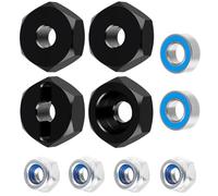 RC Mise Niveau Modèles pour Losi pour Mini JRX2 JRXT 1/16 Alliage D'aluminium Adaptateurs Moyeu Hexagonaux Roue 12Mm Voiture Télécommandée Pièces Rechange