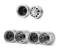 RC Mise Niveau Modèles pour Tamiya 1/14 Jantes Et Moyeux Roues Avant Arrière Alliage D'aluminium 6x6 8x8 Camions Tracteurs Et Remorques RC Accessoires(6x6)