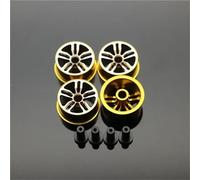 RC Mise Niveau Modèles pour Tamiya Diamètre Moyen 20.5mm Roues Légères Colorées À Disque Aluminium RC pour Mini Pièces Voiture 4WD(Yellow)