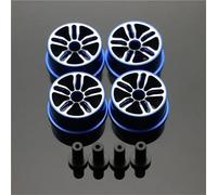 RC Mise Niveau Modèles pour Tamiya Diamètre Moyen 20.5mm Roues Légères Colorées À Disque Aluminium RC pour Mini Pièces Voiture 4WD(Blue2)