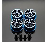 RC Mise Niveau Modèles pour Tamiya Diamètre Moyen 20.5mm Roues Légères Colorées À Disque Aluminium RC pour Mini Pièces Voiture 4WD(Blue 1)