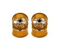 RC Mise Niveau Modèles pour Tamiya pour Mini 4WD 4 Roues Colorées Moyeu Aluminium Diamètre Moyen Pièces Et Accessoires Légers Faits Maison(Yellow)