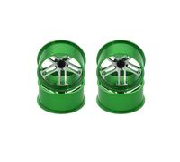 RC Mise Niveau Modèles pour Tamiya pour Mini 4WD 4 Roues Colorées Moyeu Aluminium Diamètre Moyen Pièces Et Accessoires Légers Faits Maison(Green)