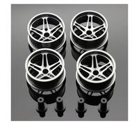 RC Mise Niveau Modèles pour Tamiya pour Mini 4WD Jantes Aluminium Coloré Roues Légères Diamètre Moyen L005 Accessoires Voitures Télécommandées(Grey)