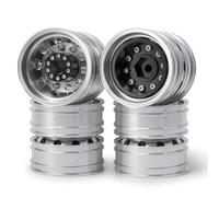 RC Mise Niveau Modèles pour Tamiya pour Scania 770S R620 pour Volvo pour Benz Arocs pour Man 1/14 Alliage D'aluminium Jante Arrière 10Rayons Pièces Tracteurs Voitures Radiocommandées(4PCS)