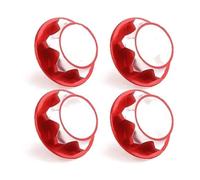 RC Mise Niveau Modèles pour Traxxas 1/8 1/10 4 Pièces Ensemble CNC Alliage D'aluminium 17mm Écrous Roue Hexagonaux Télécommande Voiture Mise À Niveau Pièces Accessoires(Red)