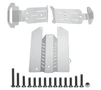 RC Mise Niveau Modèles pour Traxxas pour Mini pour Maxx 107154-1 pour Xrt 108076-1 1/16 Acier Inoxydable Kit Protection Châssis Plaque Protection Pièces D'amélioration Voitures RC