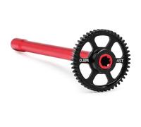 RC Mise Niveau Modèles pour Traxxas pour Mini pour Maxx Kit Pignon Droit Et Arbre Transmission Central Métal 45T/47T 10755/10756 Voiture RC Pièces Accessoires D'amélioration(Red,45T)