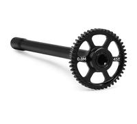 RC Mise Niveau Modèles pour Traxxas pour Mini pour Maxx Kit Pignon Droit Et Arbre Transmission Central Métal 45T/47T 10755/10756 Voiture RC Pièces Accessoires D'amélioration(Black,45T)