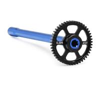 RC Mise Niveau Modèles pour Traxxas pour Mini pour Maxx Kit Pignon Droit Et Arbre Transmission Central Métal 45T/47T 10755/10756 Voiture RC Pièces Accessoires D'amélioration(Blue,45T)