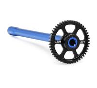RC Mise Niveau Modèles pour Traxxas pour Mini pour Maxx Kit Pignon Droit Et Arbre Transmission Central Métal 45T/47T 10755/10756 Voiture RC Pièces Accessoires D'amélioration(Blue,47T)