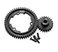 RC Mise Niveau Modèles Pour Traxxas Pour X-Maxx 1/5 X0-1 1/7 Pour Maxx 1/10 Pour E-REVO 2.0 Pour VXL Pignons M1 46T 50T 52T 54T Acier Trempé Pignons Moteur RC Pièces Détachées(50T)