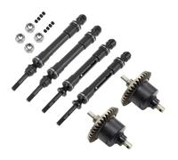 Rc ModèLes DéTachéEs Compatible avec Traxxas pour Slash 4x4 pour Huanqi Ensemble Différentiel De Mise À Niveau Véhicule Tout-Terrain Usage Court Arbre Transmission