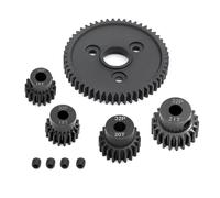 Rc ModèLes DéTachéEs Compatible avec Traxxas pour Slash pour Stampede pour Summit 1/10 RC Engrenage Droit De Voiture 54T 0.8 32P Jeu D'engrenages À Pignons 16T 18T 20T 21T