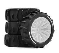 Rc ModèLes DéTachéEs Pour Arrma Pour Typhon Pour Grom 1/14 Petits Pneus Télécommande Pour Sable Creuser Neige Plage Voiture Mise À Niveau Pièces Accessoires(WHITE)