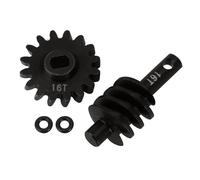 Rc ModèLes DéTachéEs Pour Axial Pour SCX24 1/24 Surmultiplication Sous-multiplication Vis Sans Fin Pignons D'essieu Différentiel Acier 12T 13T 14T 16T Voiture RC Crawler Pièces(16T)