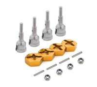 Rc ModèLes DéTachéEs Pour WLtoys A959 A969 A979 A959B A969-B 1/18 Moyeu Hexagonal 12Mm Et Essieu Conversion Roue 1/10 Pièces Détachées Voitures RC(Silver,Gold)