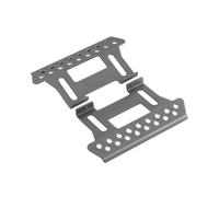 RC Modèles pour Axial pour SCX10 90046 90047 pour Wrangler D90 TF2 pour Rock 1/10 2 Pièces Alliage D'aluminium Curseur Latéral Marchepied RC Voiture Chenille Mise Niveau(Gray)