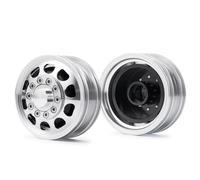 RC Modèles pour Tamiya 1/14 Jantes Roue Avant Alliage D'aluminium Moyeux Non Alimentés Trou D'entraînement 11mm Modèle Tracteur Camion Pièces Rechange Mise Niveau(2pcs)