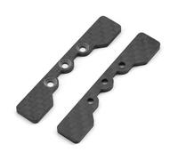 RC Modèles Pour TAMIYA Pour TT02 1/10 2 Pièces Inférieure Fiber Carbone Déflecteur D'arrêt Bras Oscillant Accessoire Modèle RC Remplacer La Mise À Niveau Modifiée