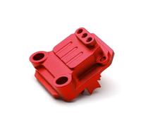RC Modèles Pour Tamiya TA01 TA02 DF01 TOP Force Manta Pour Ray Couvercle Arrière Métal Coque Boîte Vitesses XS-TA29165 Pièces Accessoires Mise Niveau(Red)