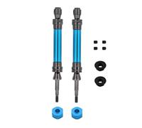 RC Modèles pour Traxxas pour Slash pour Rustler pour Stampede pour Hoss pour VXL 1/10 Arbre Transmission Avant Et Arrière Métal CVD Pièces Mise À Niveau Voiture RC 4x4(Blue1,2pcs)