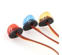 RC multifonction 360 ° Barre lumineuse LED rotative clignotante, lampe d'alarme pour 1/14 Tamiya 1/10 RC, pièces de mise à niveau de camion d'ingénierie de voiture 1PC Rouge