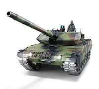 RC Panzer "German Leopard 2A6" Heng Long 1:16 mit R&S, Metallgetriebe und Metallketten -2,4Ghz -PRO