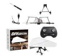 RC Paper Airplane Kit, Electric Remote Control Plane, DIY Aircraft Toy