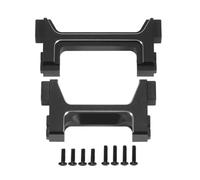Rc Pare-Chocs Cadre pour Traxxas pour TRX4M pour Defender pour Bronco 1/18 Support Pare-Chocs Avant Arrière Alliage D'aluminium Voiture sur Chenilles RC Accessoires Mise Niveau(Black)