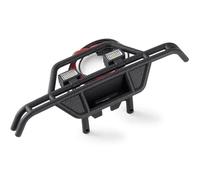 RC Pare-Chocs Compatible avec HPI pour Venture Pièces Et Accessoires pour Mise À Niveau De Voiture sur Chenilles RC 1/18, Pare-Chocs Avant en Métal avec Kit D'éclairage