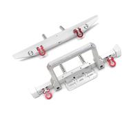 RC Pare-Chocs Compatible avec MN999 MN222 pour TRX4 pour SCX10 90046 90047 Pièces De Mise À Niveau pour Voiture À Chenilles RC 1/10 : Pare-Chocs Avant Et Arrière en Métal