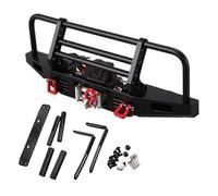 Rc Pare-Chocs Compatible Avec Traxxas Pour TRX4 Pour Axial Pour SCX10 90046 1/10 RC Crawler Car Parts Pare-chocs Avant En Métal Avec Treuil