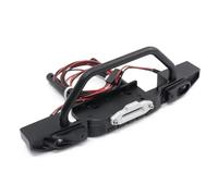 RC Pare-Chocs Compatible avec Traxxas TRX4 pour Axial SCX10 1/10 RC Crawler Car Upgrade Parts Accessories Pare-Chocs Avant Et Arrière en Métal avec Lumière(Front)