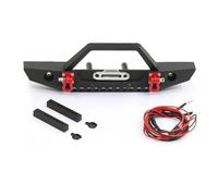 Rc Pare-Chocs PièCes Pour Traxxas Pour Axial Pour Scx10 90046 90047 D90 Pour Trx4 Pour Trx6 1/10 Pare Chocs Avant En Métal Avec Lumières Chenille De Voiture RC