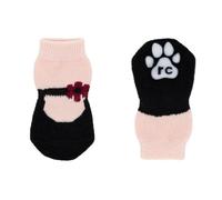 RC Pet Products Fun PAWks Chaussettes antidérapantes pour chien, élégantes, fonctionnelles, protectrices | Taille XXS Mary Janes Rose
