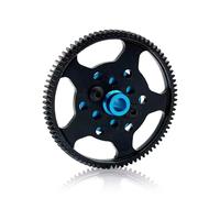 RC Pièces avec pour Tamiya CC02 1/10 RC, Accessoires De Pièces Voiture, Boîte Vitesses en Acier Métallique 83T, Engrenage Droit Et Support D'engrenage(1set)