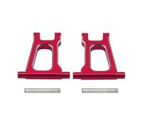 RC Pièces avec pour Tamiya pour TT01 1/10 RC, Pièces De Mise À Niveau Voiture, Accessoires en Métal, Ensemble Bras Suspension Supérieur Et Inférieur Avant Arrière(Red,B)