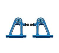 RC Pièces avec pour Tamiya pour TT01 1/10 RC, Pièces De Mise À Niveau Voiture, Accessoires en Métal, Ensemble Bras Suspension Supérieur Et Inférieur Avant Arrière(Blue,D)