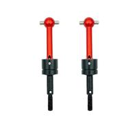 RC Pièces avec pour Tamiya TT-01 TT-02 TA04 1/10 RC Pièces De Mise À Niveau Accessoires 2 PCS Métal Cardan Arbre Transmission CVD 53792 Modification(Red)