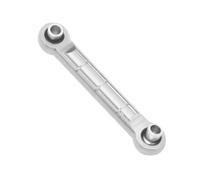 RC Pièces Compatible avec MJX pour Hyper Go 14209 14210 14434B 1/14 RC Voiture Améliorations Pièce Aluminium Métal Biellette Direction(Silver)