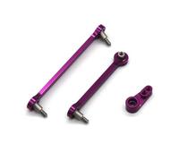 RC Pièces Compatible avec WLtoys 284131 284010 284161 K989 K969 1/28 Télécommande Voiture Amélioration Pièces Et Accessoires Direction Tige(Purple)