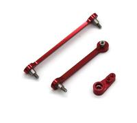 RC Pièces Compatible avec WLtoys 284131 284010 284161 K989 K969 1/28 Télécommande Voiture Amélioration Pièces Et Accessoires Direction Tige(Red)
